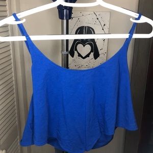 Blue Crop Top